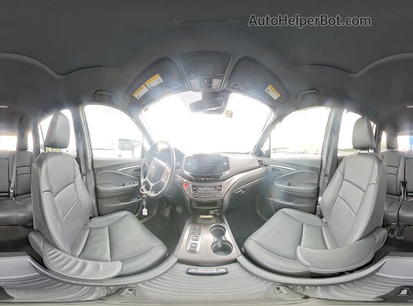 5FNYF7H54NB003387 2022 HONDA PASSPORT Black Панорамний вид салону 360°