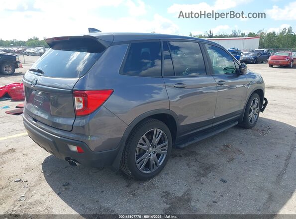 5FNYF7H56MB000649 2021 HONDA PASSPORT Gray უკანა მარჯვენა