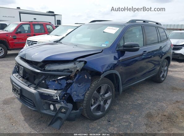 5FNYF7H95MB008387 2021 HONDA PASSPORT Navy Передняя левая четверть