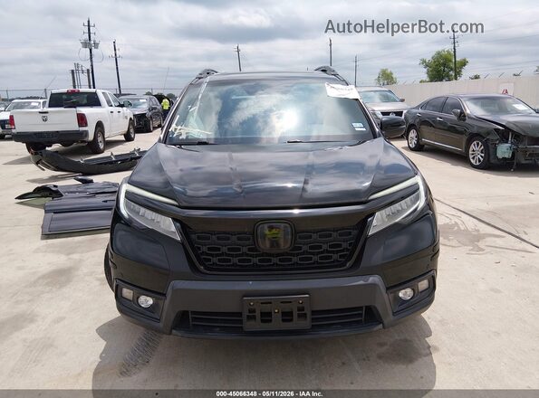 5FNYF7H9XMB014878 2021 HONDA PASSPORT Black Սալոնի հետևի տեսք