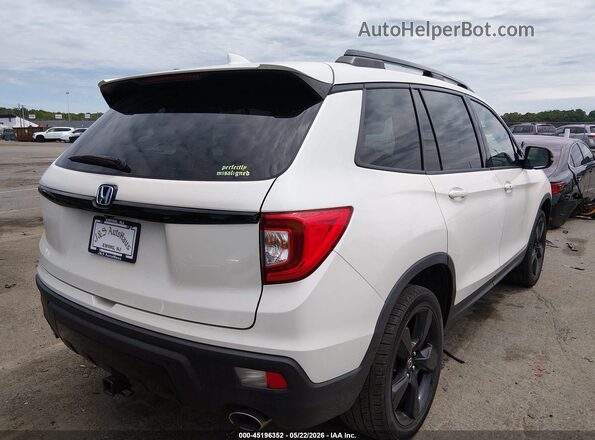 5FNYF8H06KB004806 2019 HONDA PASSPORT White Задня права чверть