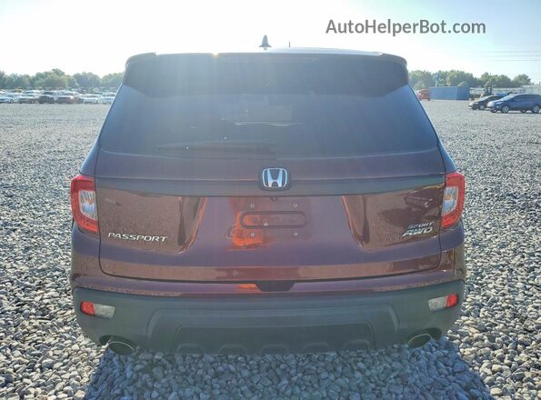 5FNYF8H24KB014168 2019 HONDA PASSPORT Burgundy 