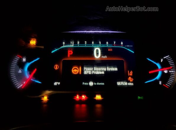 5FNYF8H2XKB023487 2019 HONDA PASSPORT Белый Вид щитка приборов