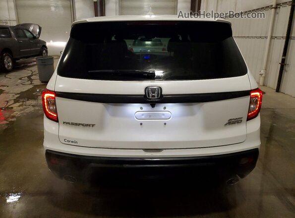 5FNYF8H2XKB023487 2019 HONDA PASSPORT Белый Вид сзади