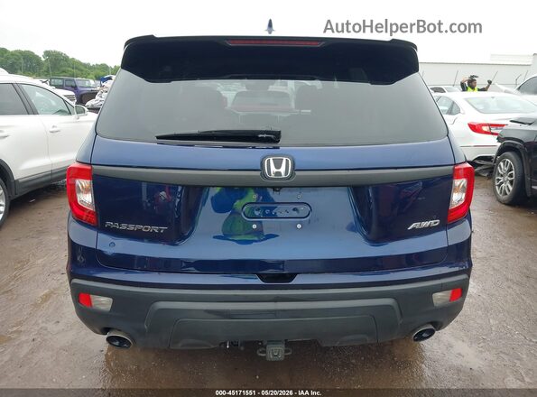 5FNYF8H51KB018978 2019 HONDA PASSPORT Blue 