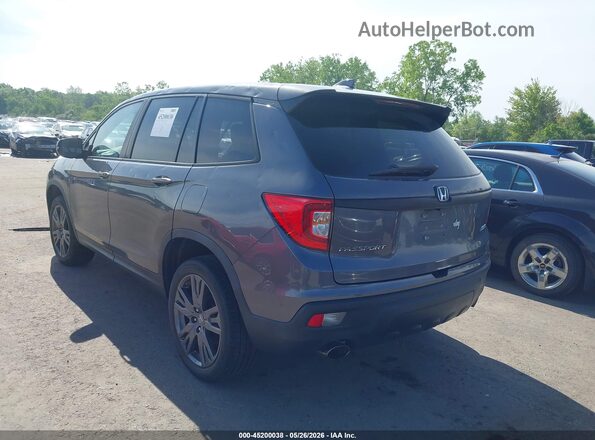 5FNYF8H52LB008199 2020 HONDA PASSPORT Gray Trasero izquierdo