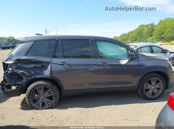 5FNYF8H52MB009502 2021 HONDA PASSPORT Gray Widok wnętrza z tyłu