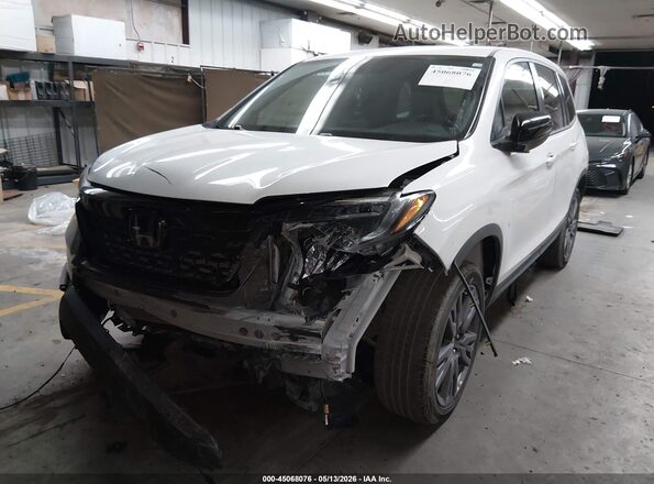 5FNYF8H53MB004826 2021 HONDA PASSPORT White Передня ліва чверть