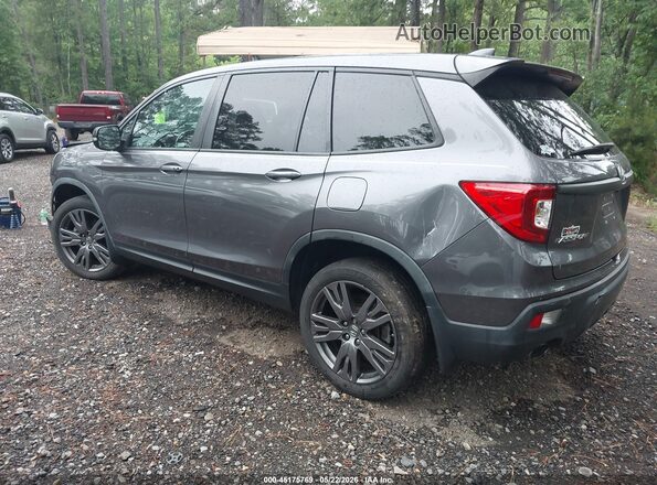 5FNYF8H5XMB004077 2021 HONDA PASSPORT Gray Trasero izquierdo