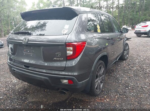 5FNYF8H5XMB004077 2021 HONDA PASSPORT Gray Trasero derecho
