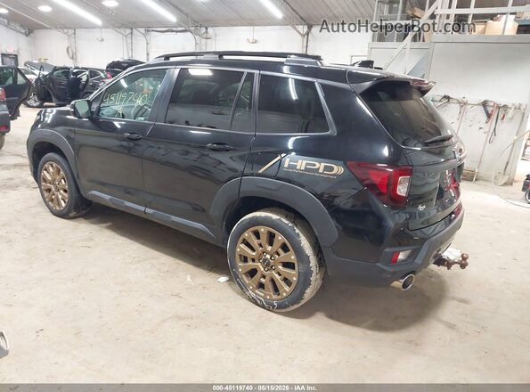 5FNYF8H60NB003207 2022 HONDA PASSPORT Black Rear left