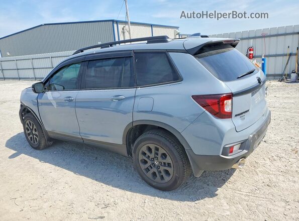 5FNYF8H61PB015613 2023 HONDA PASSPORT Blue Trasero izquierdo