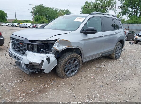 5FNYF8H64SB010267 2025 HONDA PASSPORT Blue Առջևի ձախ երեք քառորդ տեսարան
