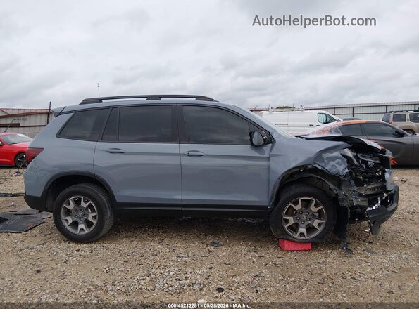 5FNYF8H66PB009645 2023 HONDA PASSPORT Blue უკანა სალონის ხედი