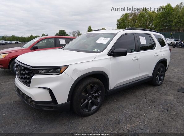 5FNYG1H30PB042487 2023 HONDA PILOT White Передня ліва чверть