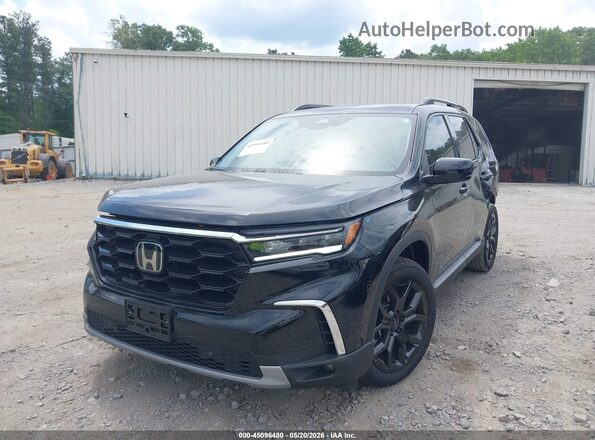 5FNYG2H7XSB042112 2025 HONDA PILOT Black წინა მარცხენა ხედი სამი მეოთხედიდან