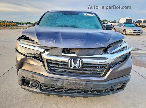 5FPYK2F27KB006181 2019 HONDA RIDGELINE Gray Front view