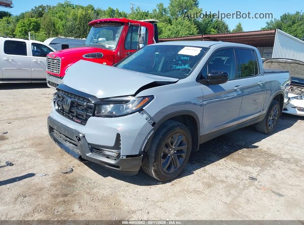 5FPYK3F12RB033005 2024 HONDA RIDGELINE Gray Vista tres cuartos delantera izquierda
