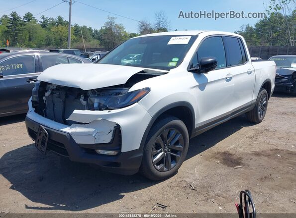 5FPYK3F14MB008499 2021 HONDA RIDGELINE White Vista tres cuartos delantera izquierda
