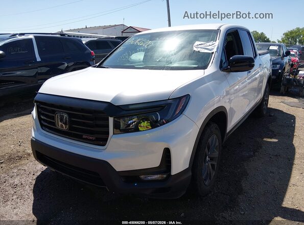 5FPYK3F16PB044182 2023 HONDA RIDGELINE White Առջևի ձախ երեք քառորդ տեսարան