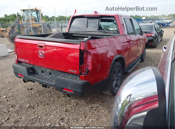 5FPYK3F50NB030312 2022 HONDA RIDGELINE Red უკანა მარჯვენა