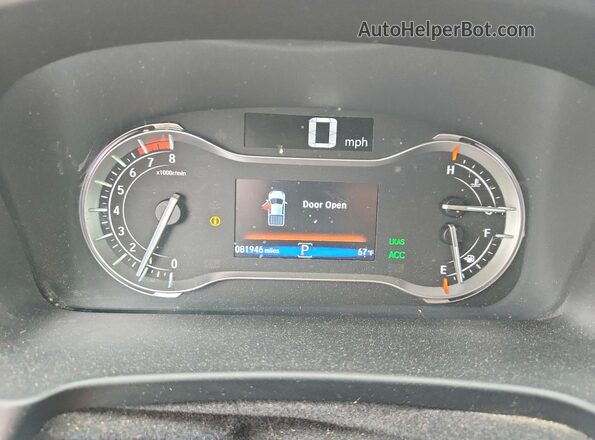 5FPYK3F51LB031224 2020 HONDA RIDGELINE Gray Вид щитка приладів