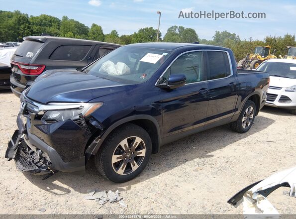 5FPYK3F54JB015418 2018 HONDA RIDGELINE Navy Front left