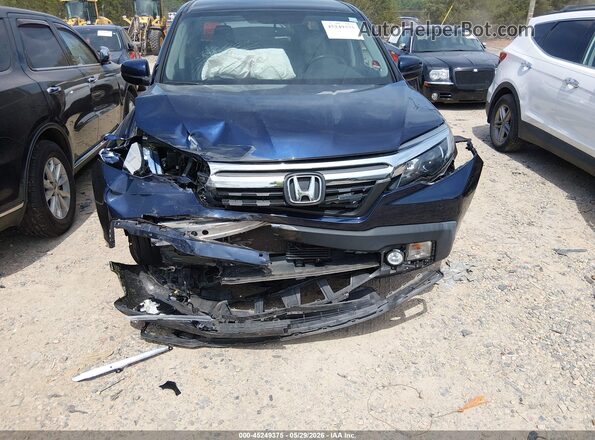 5FPYK3F54JB015418 2018 HONDA RIDGELINE Navy Front view
