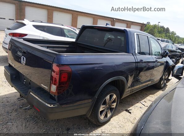5FPYK3F54JB015418 2018 HONDA RIDGELINE Navy Rear right