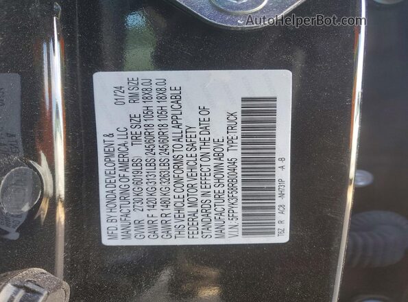5FPYK3F58RB004045 2024 HONDA RIDGELINE Черный 