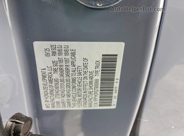 5FPYK3F62TB000606 2026 HONDA RIDGELINE Blue Engine compartment view
