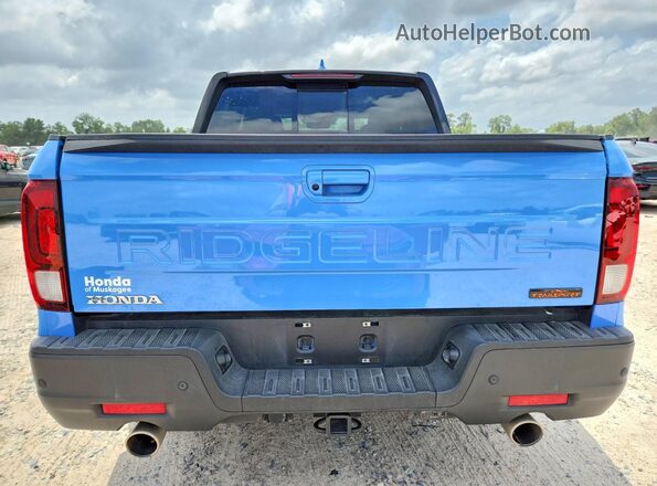 5FPYK3F69RB000613 2024 HONDA RIDGELINE Blue Rear view