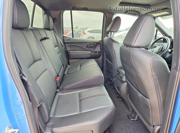 5FPYK3F69RB000613 2024 HONDA RIDGELINE Blue Rear seats view