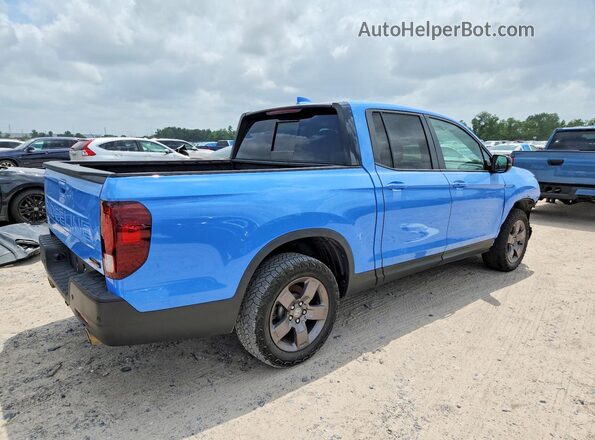 5FPYK3F69RB000613 2024 HONDA RIDGELINE Blue Rear right