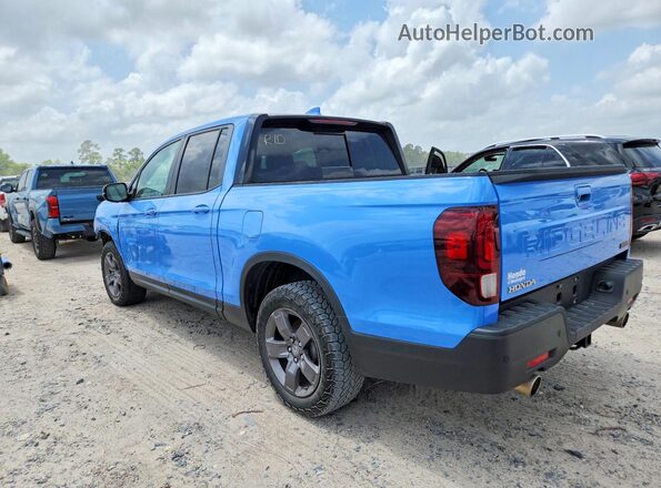 5FPYK3F69RB000613 2024 HONDA RIDGELINE Blue Rear left