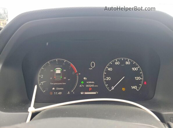 5FPYK3F70SB036656 2025 HONDA RIDGELINE Gray Instrument cluster view