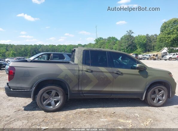 5FPYK3F72NB004067 2022 HONDA RIDGELINE Green Widok wnętrza z tyłu