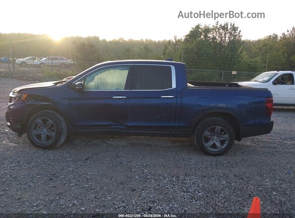 5FPYK3F76NB001849 2022 HONDA RIDGELINE Blue Vista interior de 360 grados