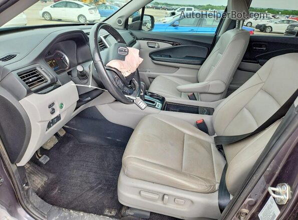 5FPYK3F77KB016534 2019 HONDA RIDGELINE Gray Вид салону спереду