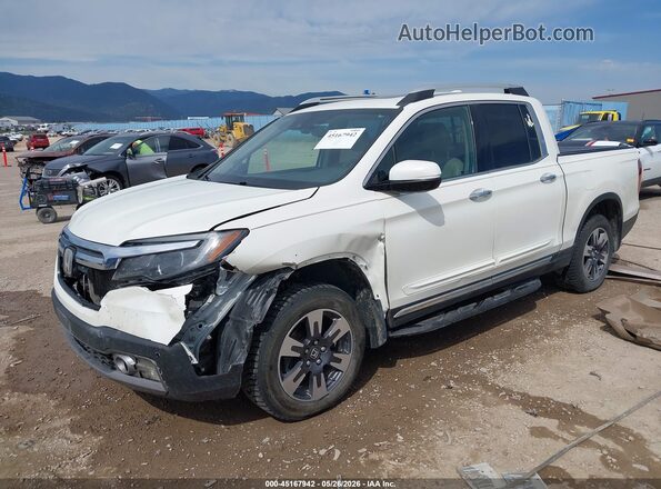 5FPYK3F78JB003595 2018 HONDA RIDGELINE White Vista tres cuartos delantera izquierda