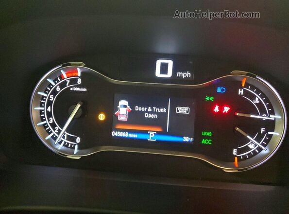 5FPYK3F85MB016589 2021 HONDA RIDGELINE White Вид щитка приладів
