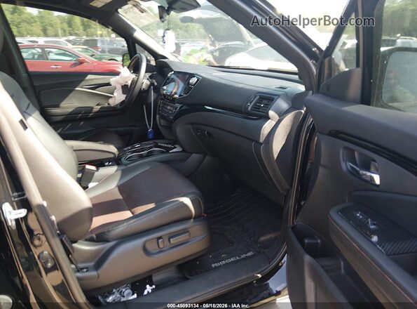 5FPYK3F8XNB025693 2022 HONDA RIDGELINE Black Вид салону спереду
