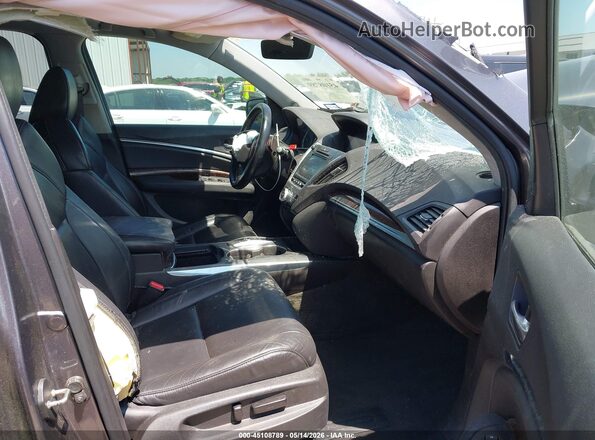 5FRYD3H53HB005200 2017 ACURA MDX Gray Սալոնի դիմացի տեսք