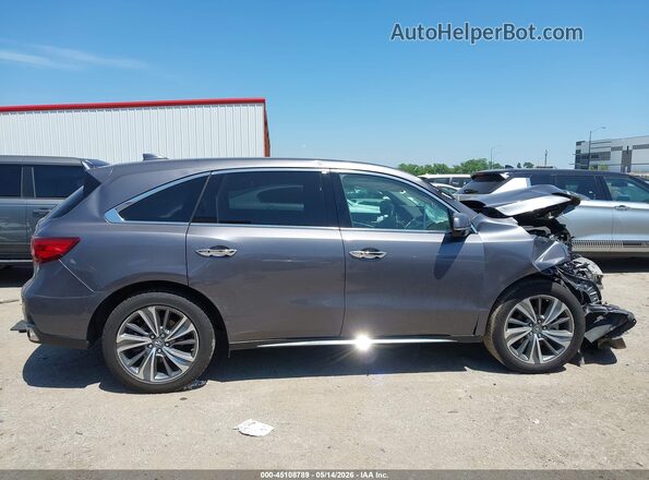 5FRYD3H53HB005200 2017 ACURA MDX Gray Սալոնի հետևի տեսք