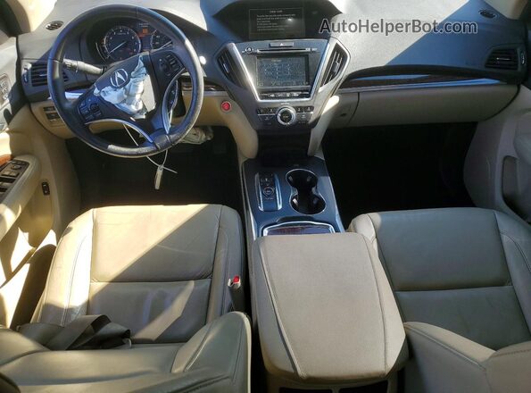 5FRYD3H53HB008680 2017 ACURA MDX Белый Вид панели приборов