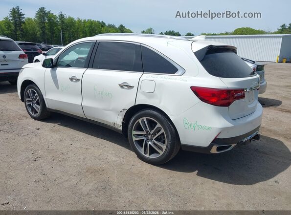 5FRYD4H86HB038837 2017 ACURA MDX Белый Задняя левая четверть
