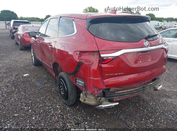 5GAERBKW2MJ203711 2021 BUICK ENCLAVE Red Trasero izquierdo