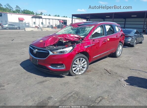 5GAERCKW2KJ126048 2019 BUICK ENCLAVE Red წინა მარცხენა ხედი სამი მეოთხედიდან