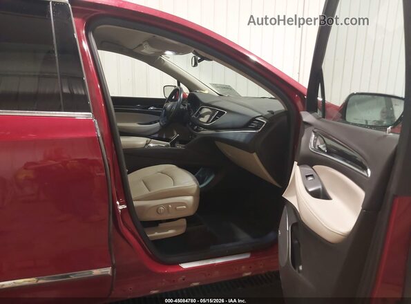 5GAEVAKWXMJ112594 2021 BUICK ENCLAVE Red Widok wnętrza z przodu