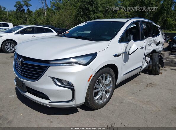 5GAEVBKW5PJ217182 2023 BUICK ENCLAVE White წინა მარცხენა ხედი სამი მეოთხედიდან